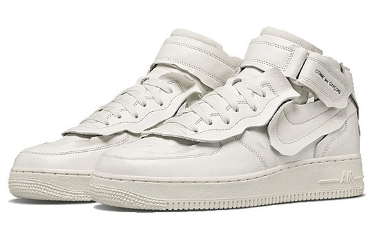 Nike x COMME des GARCONS Air Force 1 Mid 'Triple White' DC3601-100