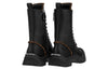 (WMNS) LOUIS VUITTON LV Circle Ruby Flat Ranger Boots 'Black with Brown Monogram' 1AB12T