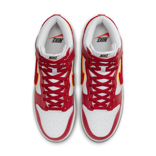 Nike Dunk High 'Chenille Swoosh - Gym Red' DR8805-101