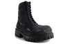 (WMNS) Balenciaga Combat Strike 20mm Boots 'Washed Black Cotton' 694060W2H111000