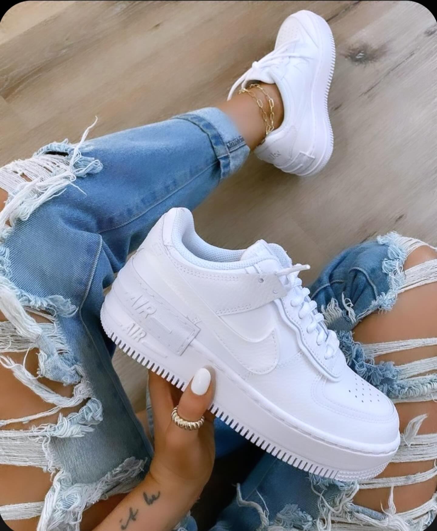 AIR FORCE 1 CLASSIC ALL WHITE CASUAL SNEAKERS FOR MEN