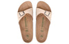 BirkenstockMadrid Birko-Flor White Narrow Fit 'Pink'
