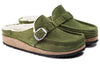 BirkenstockBuckley Shearling Suede Leather 'Mountain View Green'