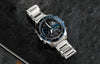 CASIOCasio Edifice Waterproof Analog-Digital Watch 'Silver Marine Blue'