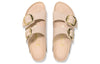 Birkenstock(WMNS) Arizona Big Buckle Nubuk Leather Narrow Fit 'Soft Pink'