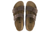 BirkenstockArizona Birko-Flor Birkibuc Narrow Fit 'Mocca'