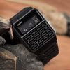 CASIOMen' s DATE BANK Multifunctional Waterproof Mens Black Digital