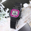 CASIOSTANDARD Electronic Pink/Black Unisex Pink DialBlack Strap Unisex Mens PinkBlack Digital