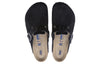 BirkenstockBoston Soft Footbed Suede Leather 'Midnight'