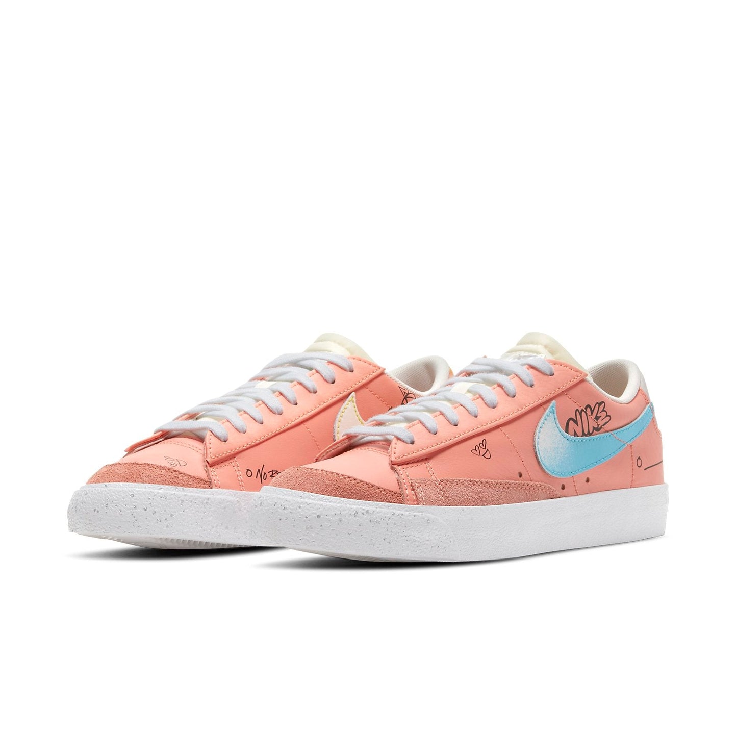 Nike(WMNS) Blazer Low '77 Doodle Yuanyang Swoosh For Pink