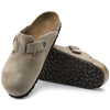BirkenstockBoston Suede Leather Sandals 'Taupe'