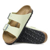 Birkenstock(WMNS) Arizona Nubuck Leather Narrow Fit Sandals 'Faded Lime'