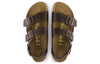BirkenstockMilano Birko-Flor Sandals 'Dark Brown'