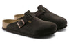 BirkenstockBoston Soft Footbed Suede Leather Narrow Fit 'Mocha'