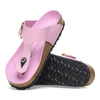 Birkenstock(WMNS) Gizeh Big Buckle Natural Leather Patent Narrow Fit Sandals 'High-Shine Fondant Pink'