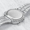 CASIOWaterproof Mens SilverWhite Digital