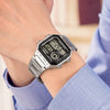 CASIOG Shock Quartz Sports Waterproof Mens Silver Digital