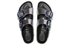 Birkenstock(WMNS) Arizona Big Buckle Natural Leather Narrow Fit 'Metalic Silver'