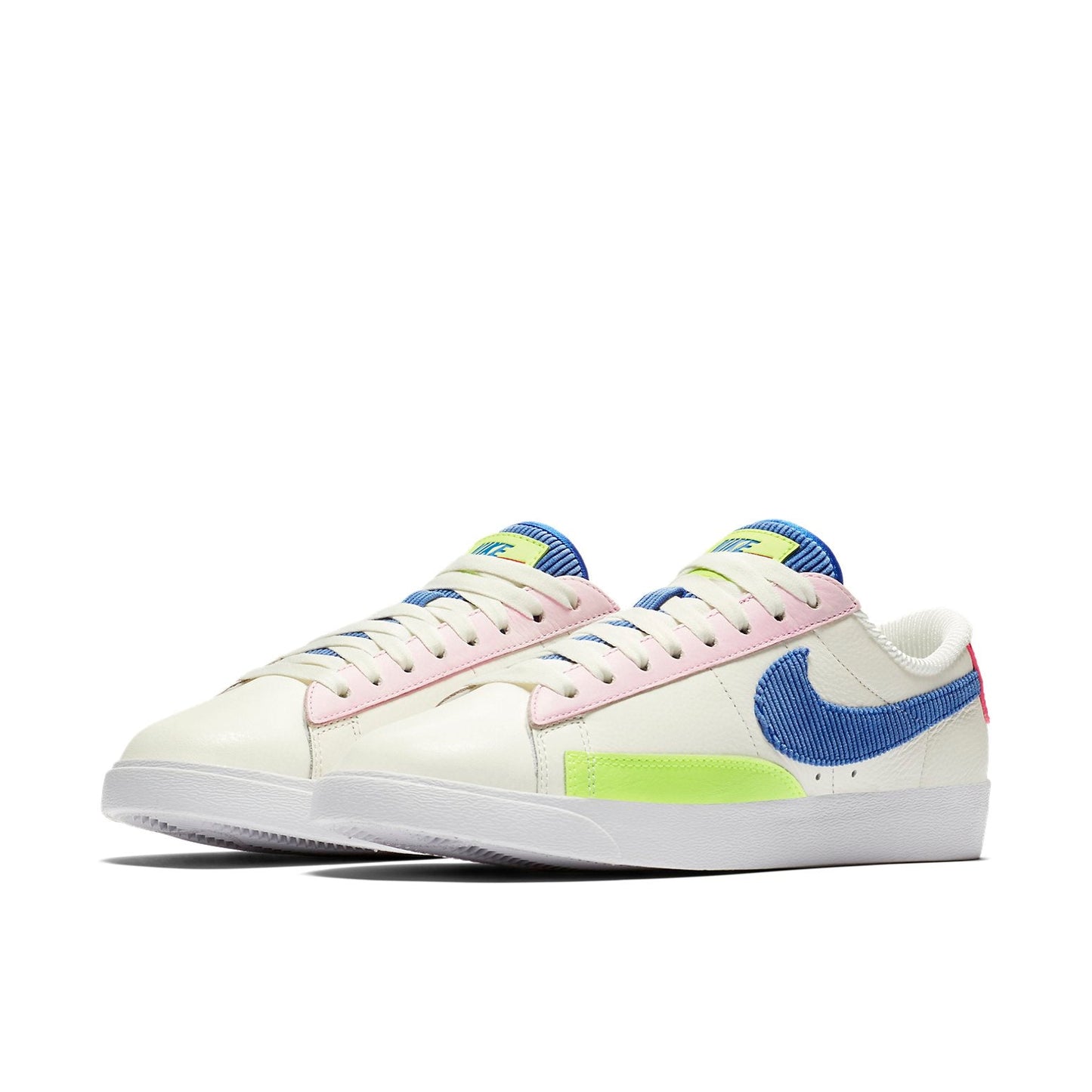 Nike(WMNS) 'S Blazer Low Sail/Racer Blue-Arctic Pink