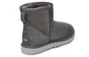 UGGClassic Mini Fleece Lined Snow Boots Dark Grey