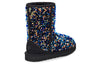UGG(WMNS) Classic Short Stellar Sequin Snow Boots Black/Blue