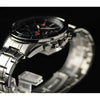 CASIOQuartz Waterproof EDIFICE Stainless Steel Strap Black Watch Dial Mens Black Analog