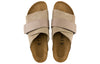 BirkenstockKyoto Nubuk Leather Narrow Fit Slides ' Taupe'