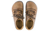 BirkenstockMontana Series Cowhide Low Top Casual Flat Shoes Unisex Brown Ordinary Version
