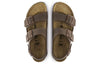 BirkenstockMilano Birko-Flor Birkibuc Narrow Fit Sandals 'Mocca'