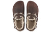 Birkenstock(WMNS) Tokio Shearling Oiled Leather 'Habana'
