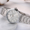 CASIOWaterproof Stainless Steel Strap Quartz White Analog