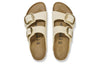 Birkenstock(WMNS) Arizona Big Buckle Nubuk Leather Narrow Fit 'Beige'