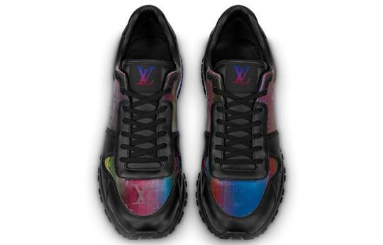 LOUIS VUITTON Run Away Sneakers 'Black with Colorful Monogram' 1A7YKC