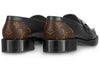 (WMNS) LOUIS VUITTON Academy Flat Loafers 'Black with Monogram Back' 1A66QN