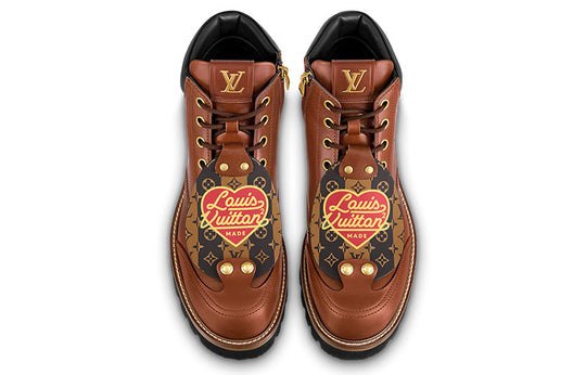 LOUIS VUITTON x Nigo Ankle Boots 'Brown with Black' 1A9ID0