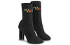(WMNS) LOUIS VUITTON Silhouette Cloth Ankle Boots 'Black' 1A5BJQ
