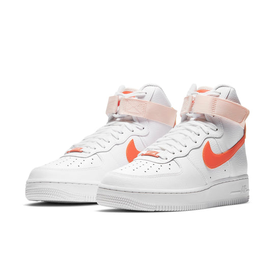 (WMNS) Nike Air Force 1 High 'White Orange Pearl' 334031-118