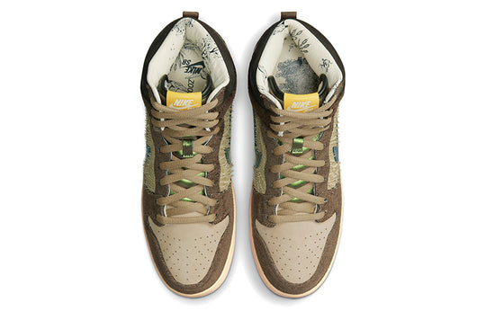 Nike x Concepts SB Dunk High Pro QS Mallard 'Brown Green' DC6887-200(S-BOX)
