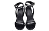 (WMNS) Balenciaga All Over Logo Sandal Heels 'Black' 630041WBAE11090