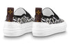 (WMNS) LOUIS VUITTON Playtime Slip-On Shoes 'Black White Monogram' 1A8UP1