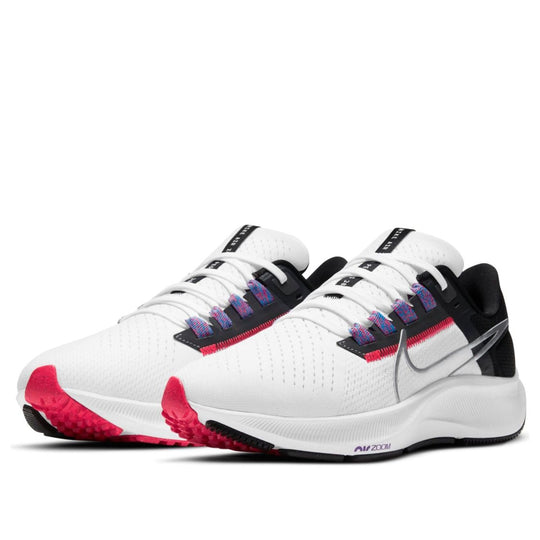 (WMNS) Nike Air Zoom Pegasus 38 'White Metallic Silver Black' CW7358-101