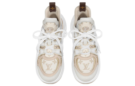 (WMNS) LOUIS VUITTON LV Archlight Sneakers 'Beige Monogram Gold' 1ABHQ5