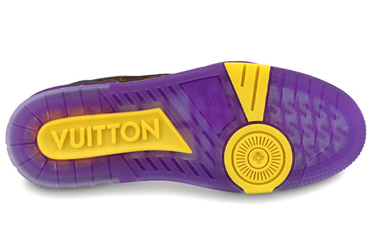 LOUIS VUITTON x Lakers LV Trainers 'Brown Monogram with Black Purple' 1A8WJ6