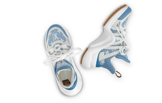 (WMNS) LOUIS VUITTON Archlight 1.0 Sneakers 'Blue Denim Monogram' 1ABP7A