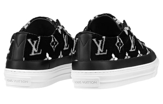 (WMNS) LOUIS VUITTON Stellar Sneakers 'Black with White Monogram' 1A964V