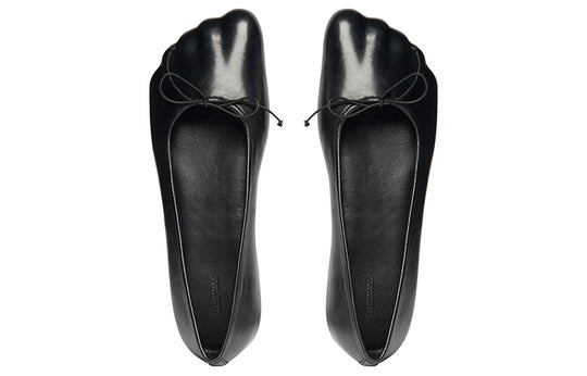 (WMNS) Balenciaga Anatomic Ballerina Shoes 'Black Shiny Soft Sheepskin' 714260WBCW01000