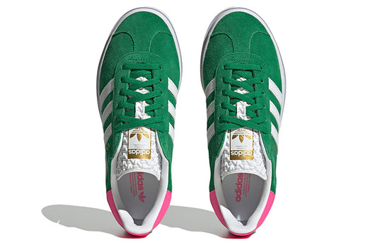 (WMNS) adidas Gazelle Bold 'Green Lucid Pink' IG3136