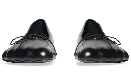 (WMNS) Balenciaga Anatomic Ballerina Shoes 'Black Shiny Soft Sheepskin' 714260WBCW01000