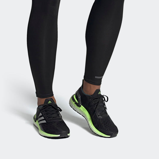 adidas Ultraboost PB Shoes 'Core Black Silver Metallic Signal Green' EH1226