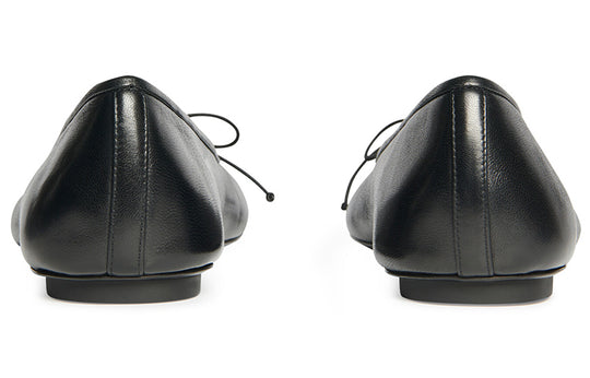(WMNS) Balenciaga Anatomic Ballerina Shoes 'Black Shiny Soft Sheepskin' 714260WBCW01000